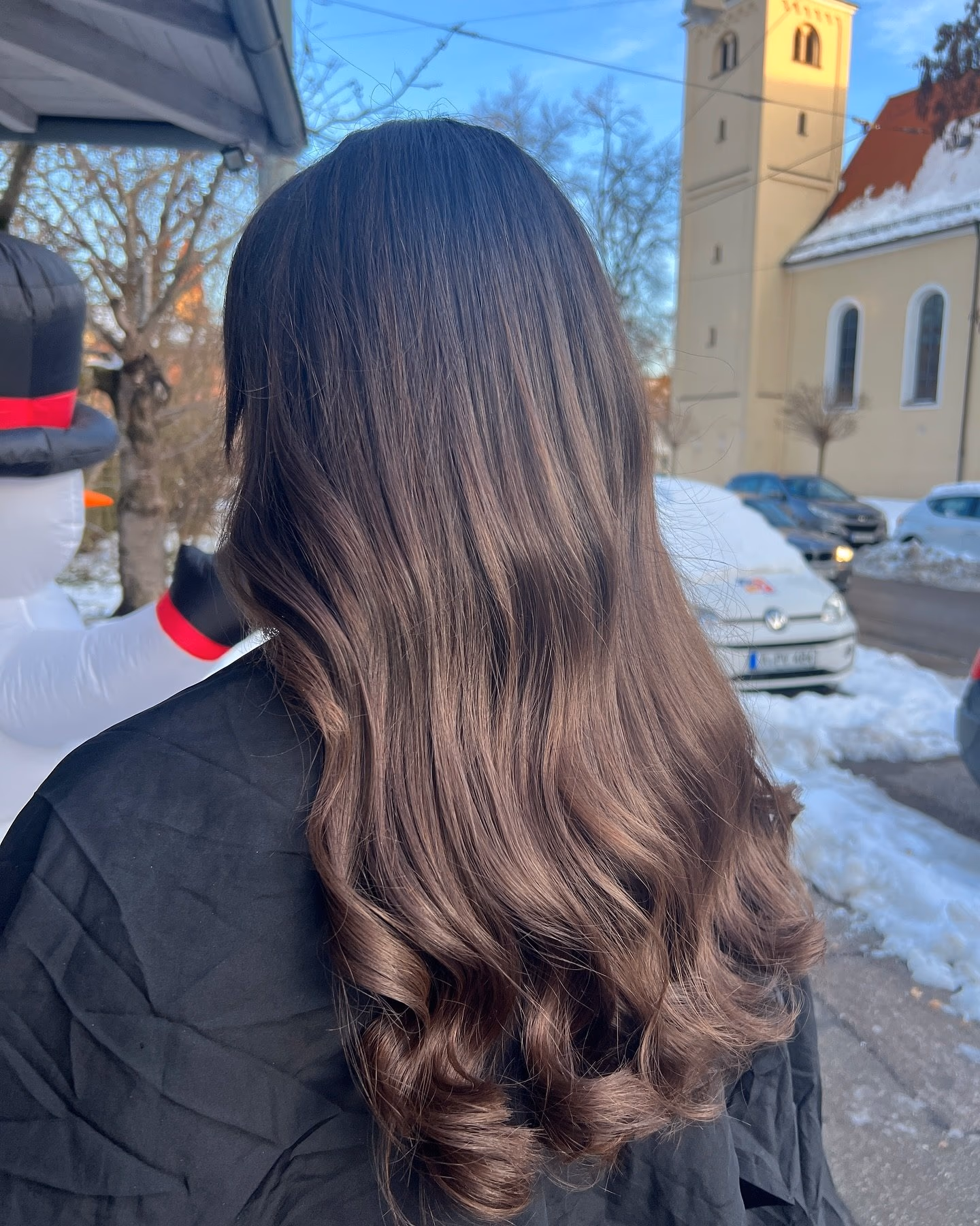 Brownie-Balayage in warmem Braun bei Haar Exakt Augsburg
