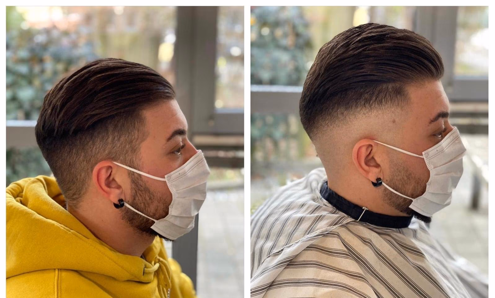 Fade mit Seitenscheitel bei Haar Exakt in Pfersee